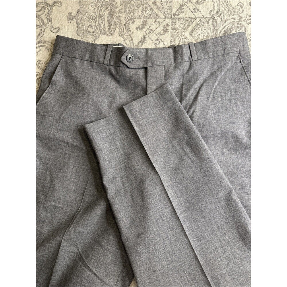 Joseph & Feiss Worsted Wool Men's Grey Trousers 34/28